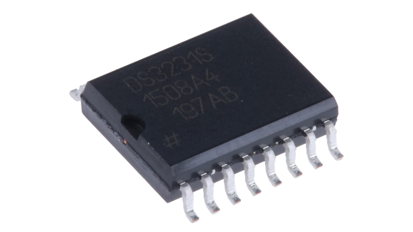 Maxim Integrated DS3231S#, Real Time Clock (RTC) Serial-I2C, 16-Pin SOIC
