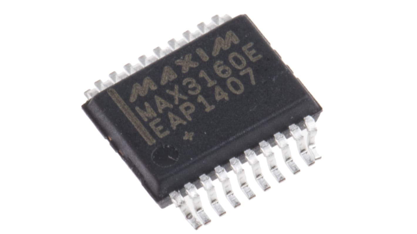 Maxim MAX3160EEAP+, Line Transceiver, EIA/TIA-232, EIA/TIA-485, RS-232, RS-422, RS-485, V.24 2-TX 2-RX 2-TRX, 3