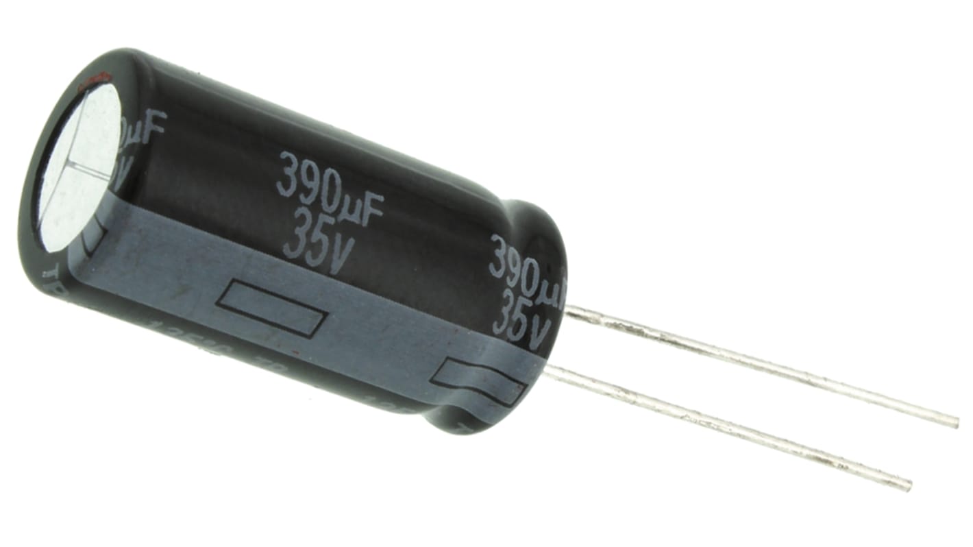 Panasonic 390μF Aluminium Electrolytic Capacitor 35V dc, Through Hole - EEUTP1V391