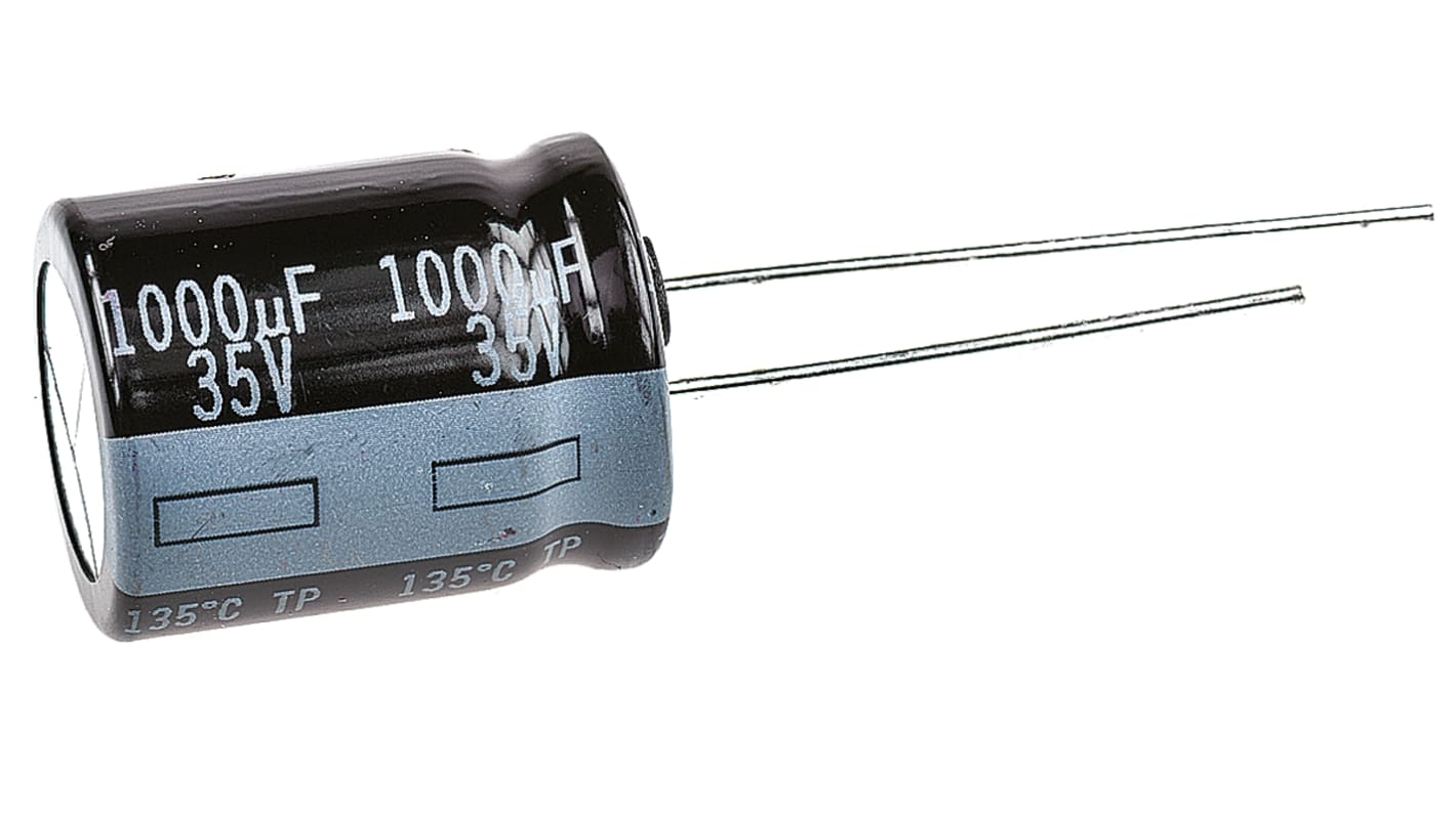 Condensateur Panasonic série TP-A, Aluminium électrolytique 1000μF, 35V c.c.