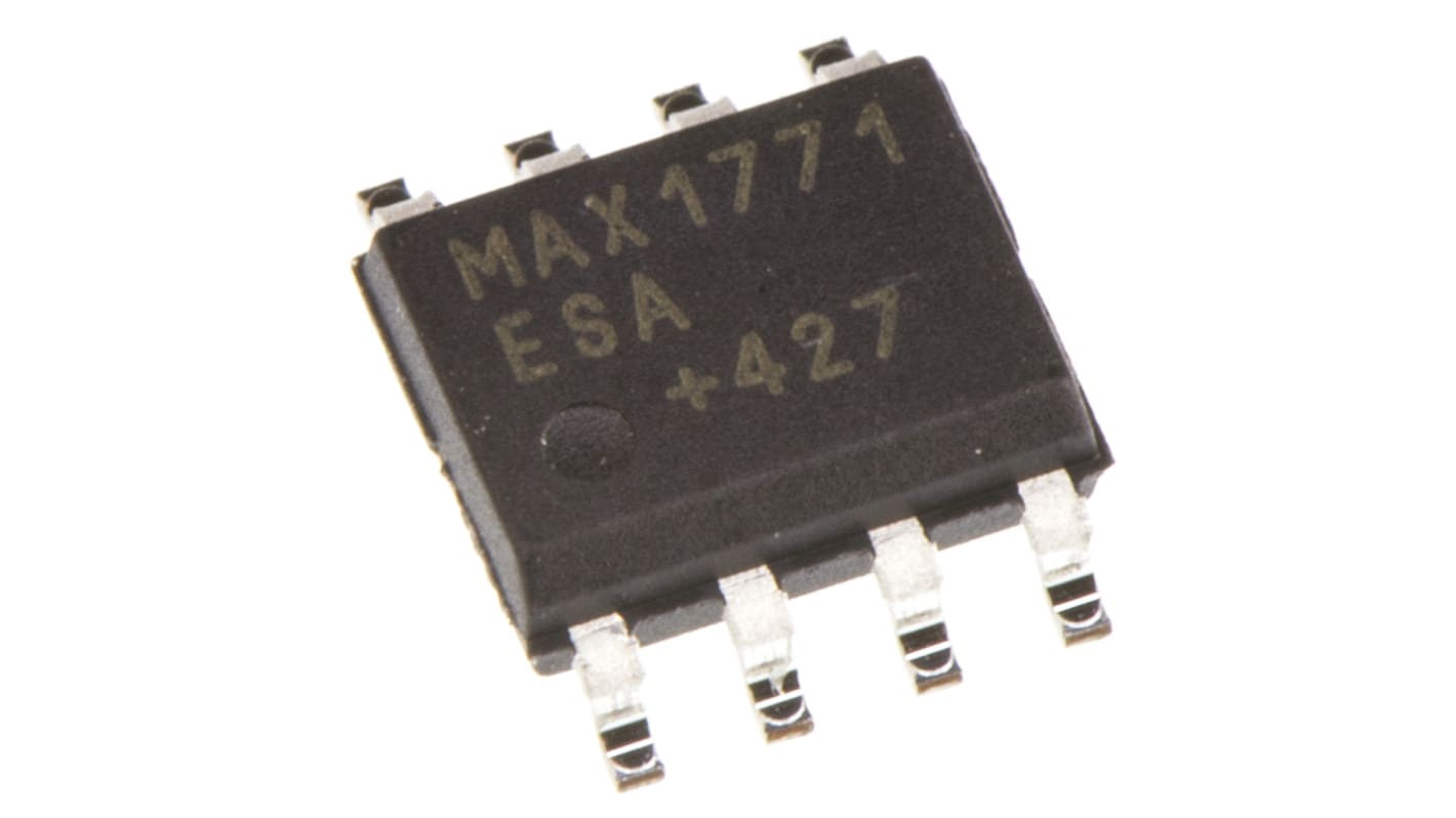 Regolatore di corrente Maxim Integrated MAX1771ESA+, Vout 100 V, Iout 2A, SOIC 8 Pin