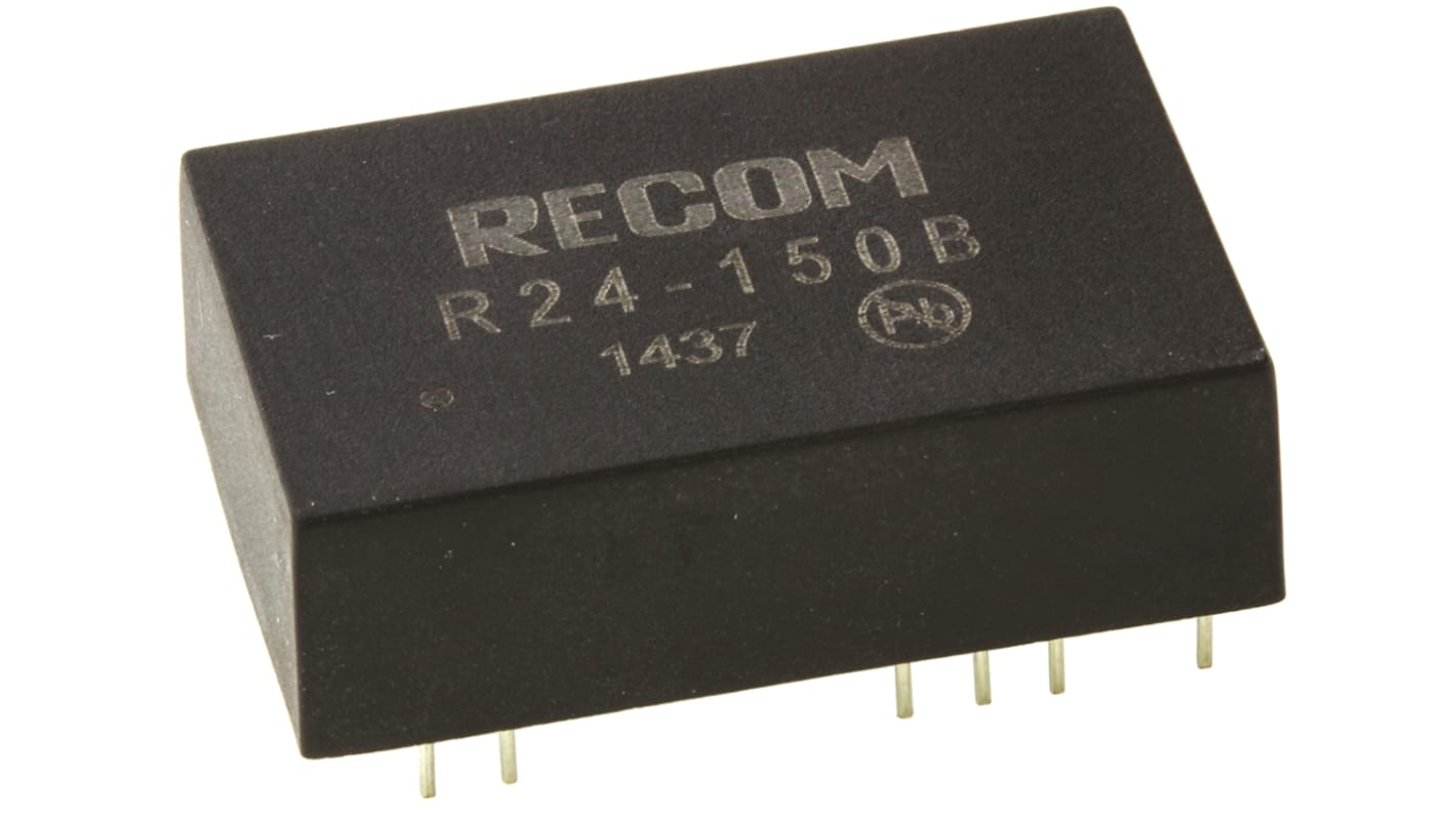 Recom Rxx-B DC-DC Converter, 95 → 210V dc/ 50mA Output, 21 → 27 V dc Input, 5W, Through Hole, +70°C Max