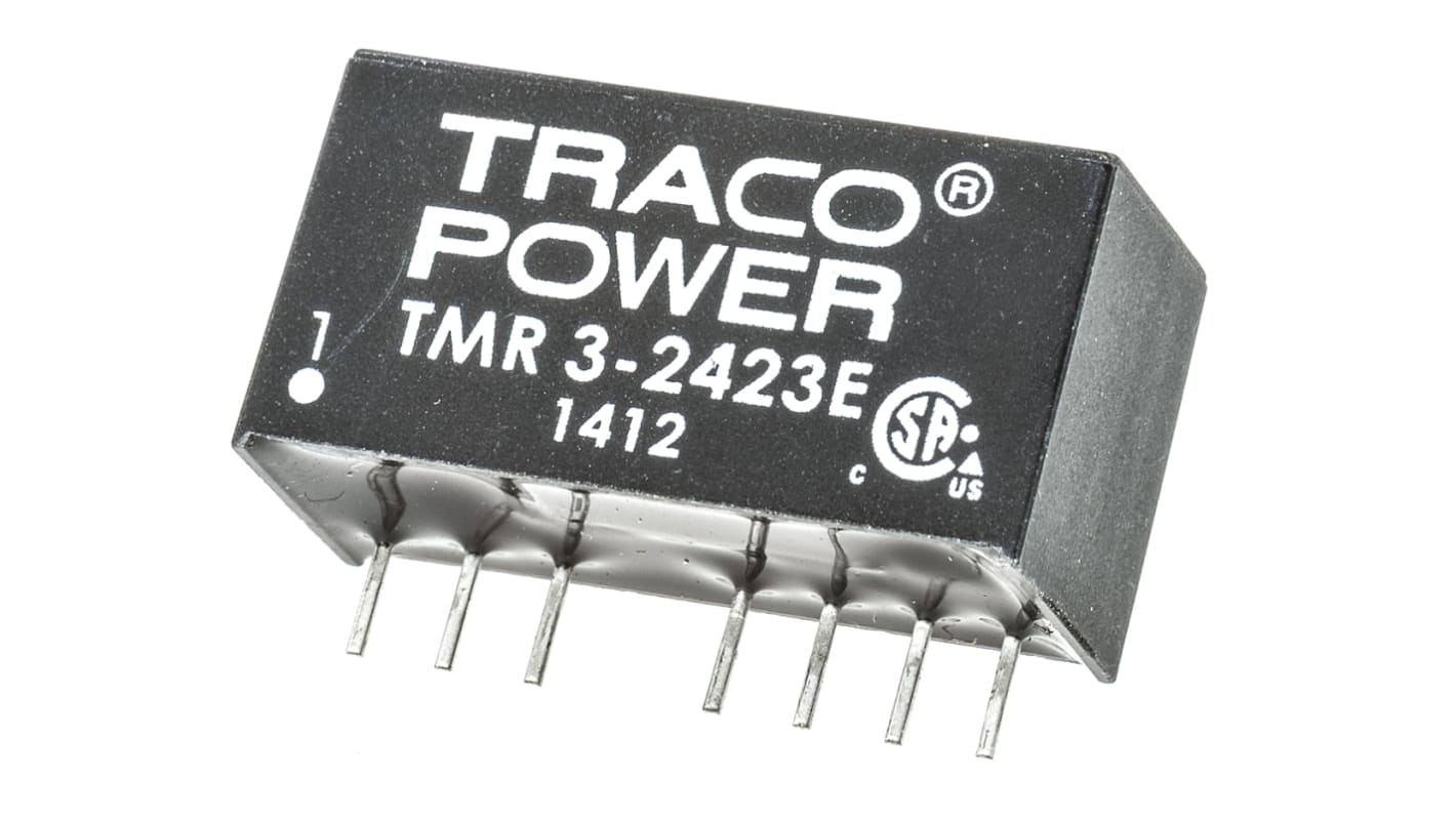 Przetwornica DC-DC, 3W, Uwe 18 → 36 V DC, Uwy ±15V dc, Iwy ±100mA, TRACOPOWER