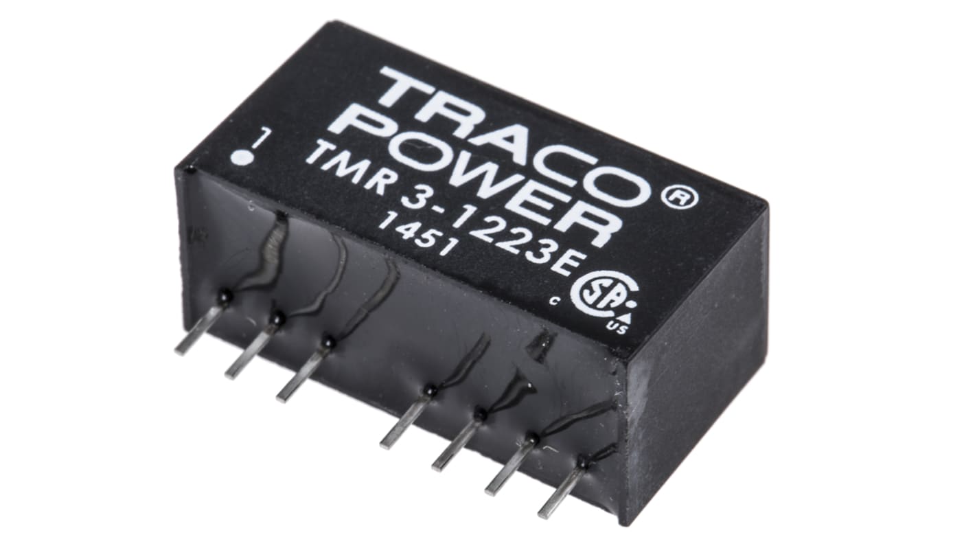 TRACOPOWER TMR 3E DC/DC-Wandler 3W 12 V dc IN, ±15V dc OUT / ±100mA Durchsteckmontage 1.5kV dc isoliert