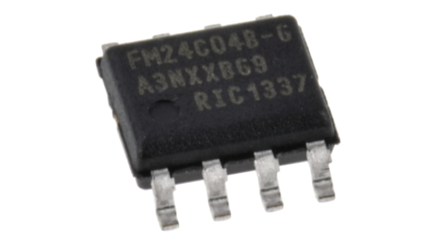 Infineon FRAM-Speicher 4kbit, 512 x 8 Bit, 2-Draht Seriell (2-Draht) SMD SOIC 8-Pin 4,5 → 5,5 V