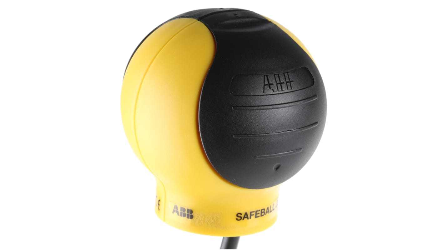 ABB 双手控制安全开关, 2按钮, 单刀双掷, 黑色，黄色, IP67
