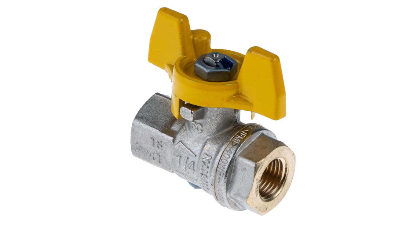 Valvola a sfera in Ottone RS PRO, 1/4poll
