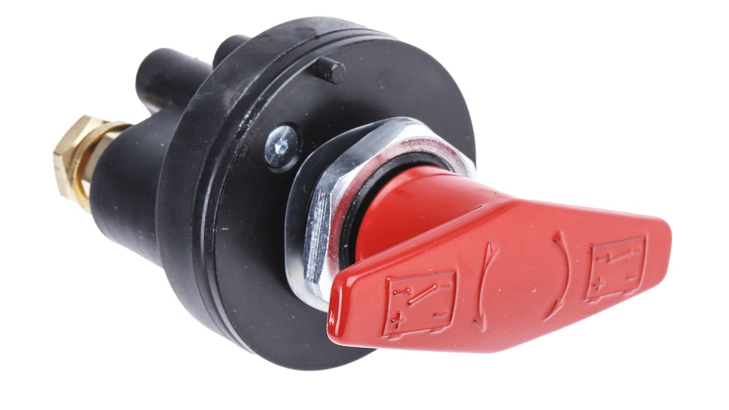 Interruttore stacca batteria RS PRO, NC, NA, 315A, 48V cc, Montaggio a pannello, IP65