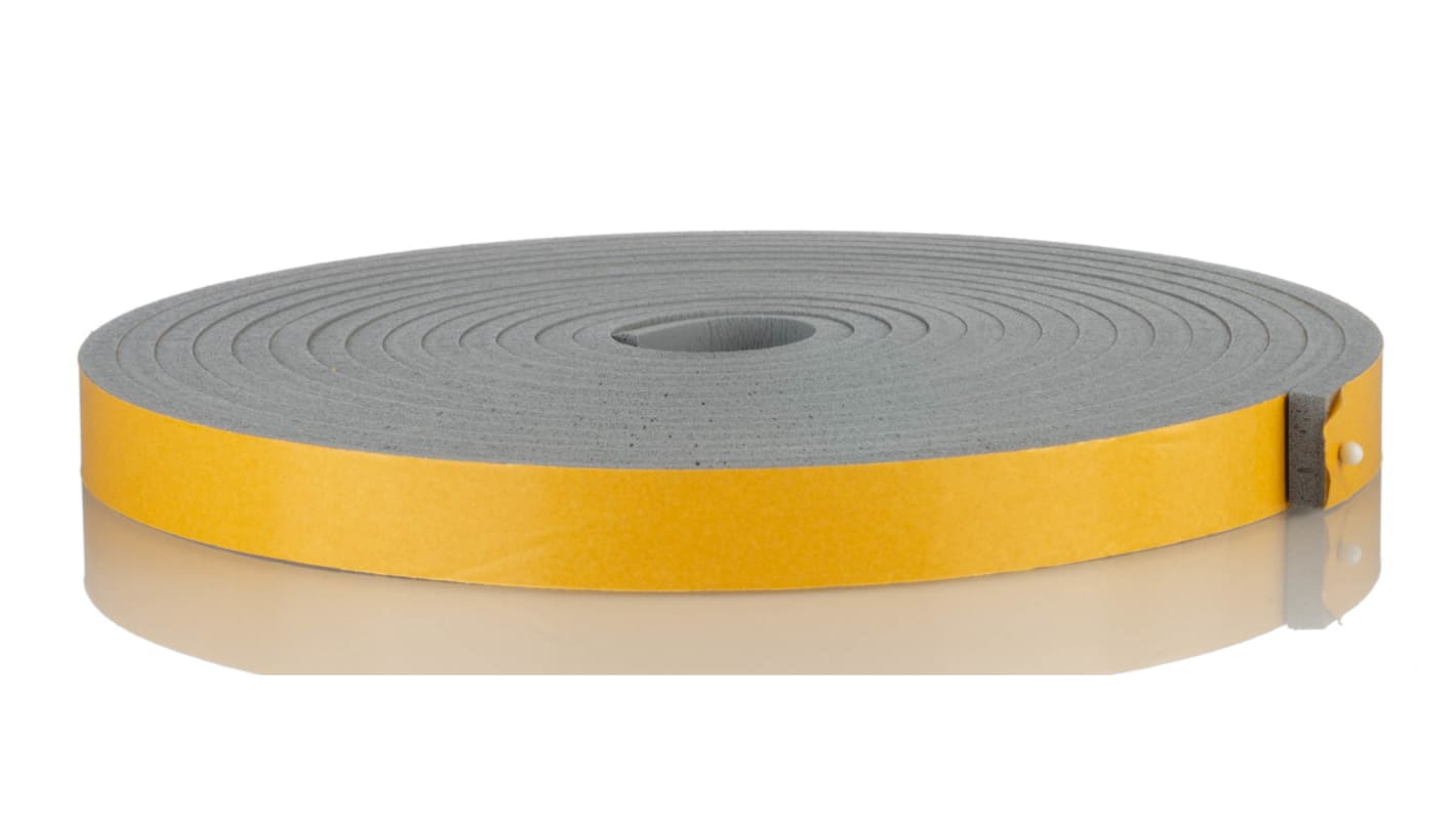 RS PRO Grey Foam Tape, 20.0mm x 5.0m, 6.40mm Thick