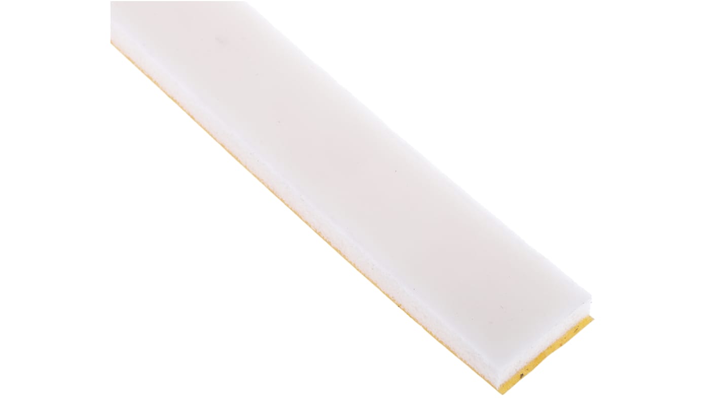 RS PRO White Foam Tape, 20mm x 6m, 6.4mm Thick