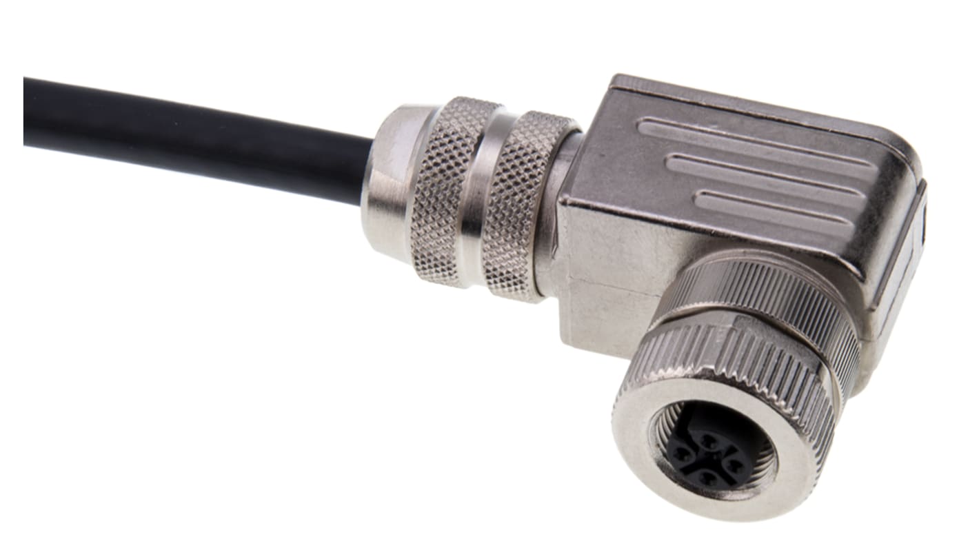 binder Circular Connector, 4 Contacts, Cable Mount, M12 Connector, Plug, Female, IP67, 713 Series