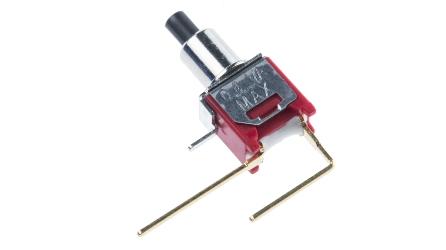 RS PRO 押しボタンスイッチ, モーメンタリ, SPST, 400 mA @ 20 V PCB