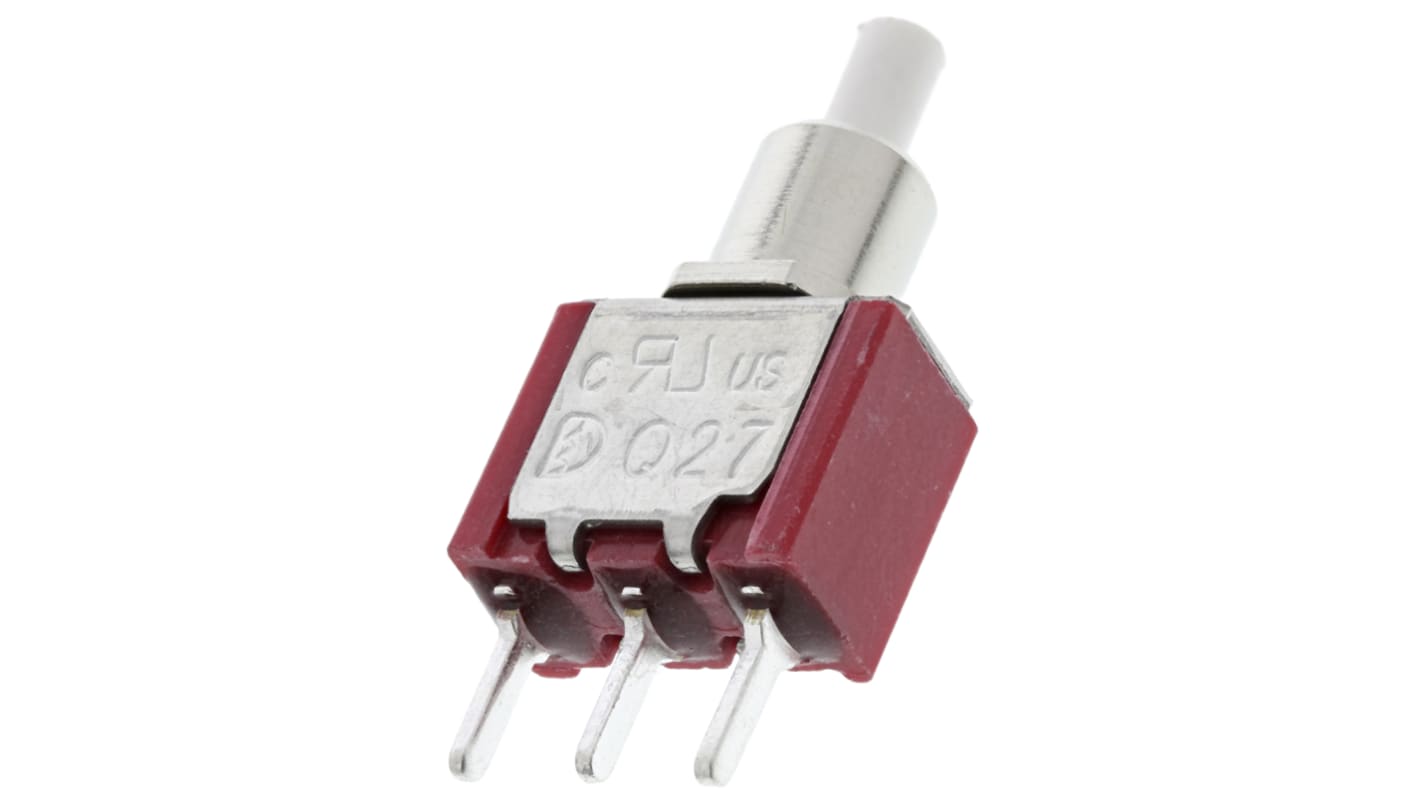 RS PRO Push Button Switch, Momentary, PCB, SPDT, 32/50/125V ac