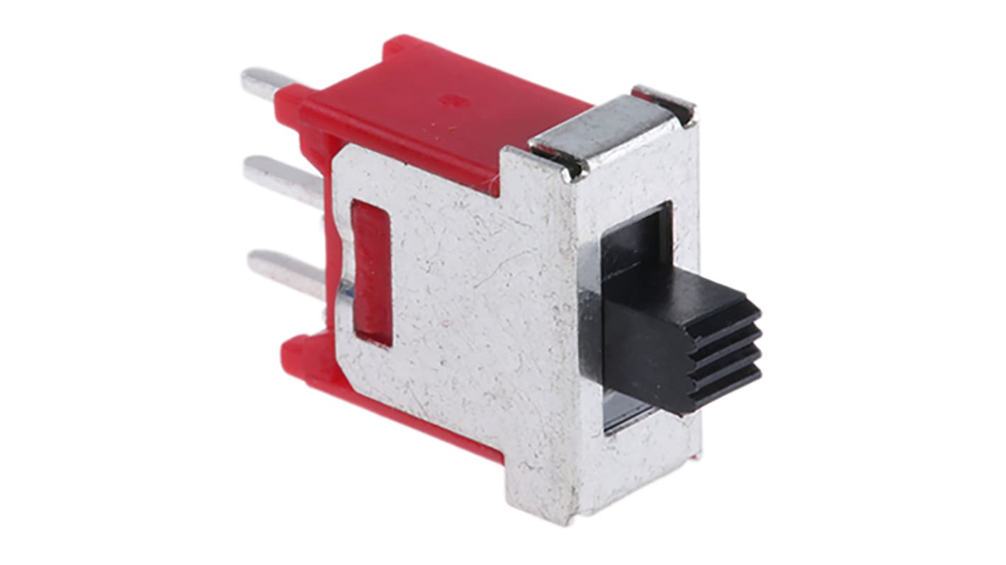 RS PRO PCB Slide Switch SPDT On-Off-On 3 A @ 120 V ac Top