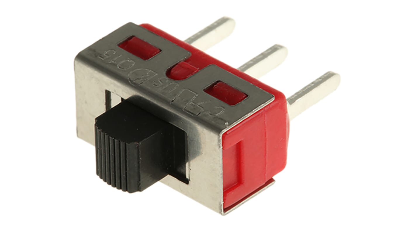 RS PRO SPDT拨动开关, 开-关-开操作, PCB安装, 5 A @ 28 V 直流, 28V 直流