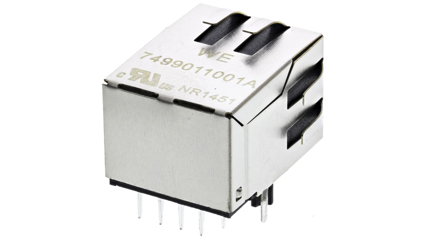 Wurth Elektronik Female RJ45 Connector, PCB Mount