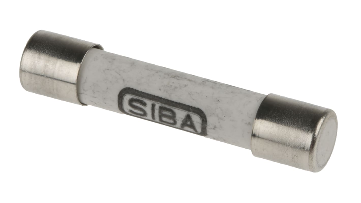 Fusibile a cartuccia SIBA GZ, 500mA, Ø 6.3 x 32mm, FF, 1kV ac/dc