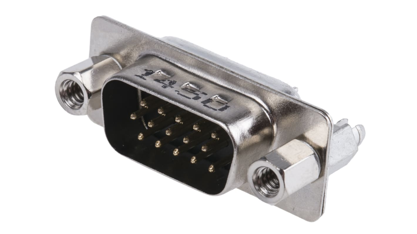 Amphenol ICC 10090928 15 Way Through Hole D-sub Connector Plug, 2.29mm Pitch