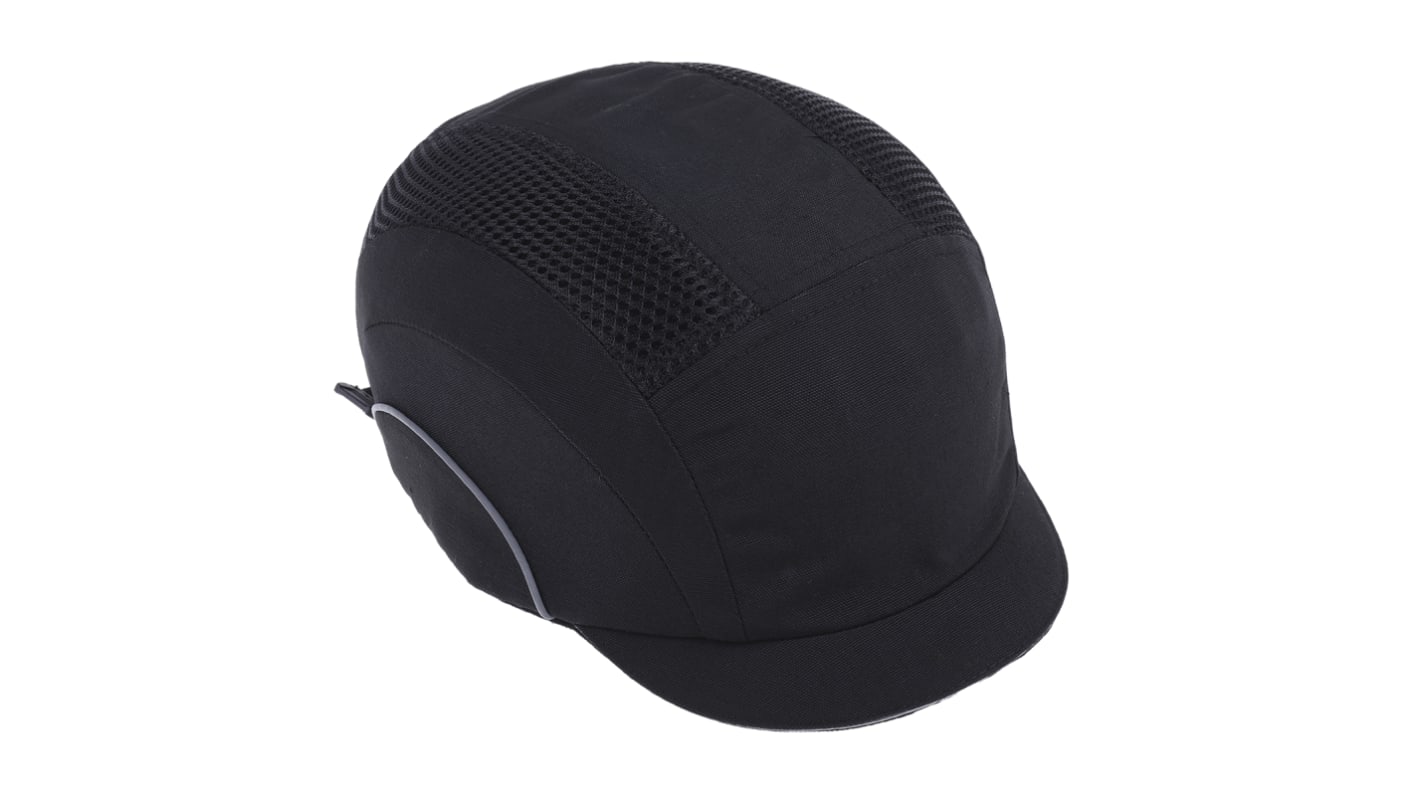 JSP Black Micro Safety Cap, HDPE Protective Material