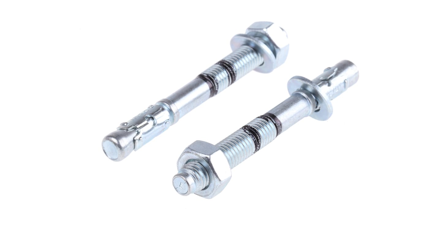 RawlPlug 10mm车修壁虎, 钢制, 95mm长, Φ10mm固定孔