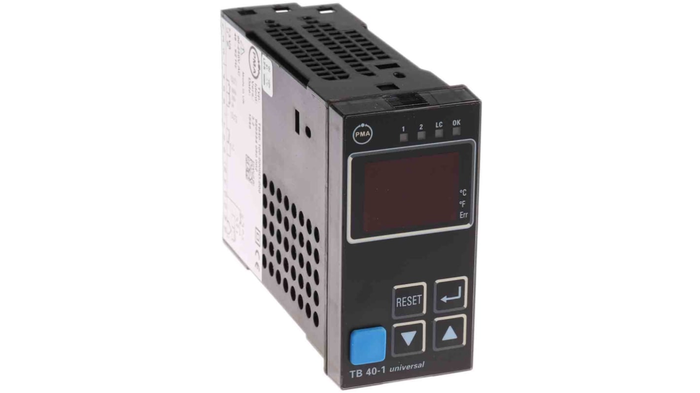 Rs-Online Termoregolatori PID P.M.A TB 40-1 90→ 250 V c.a. 96 x 48 (1/8 DIN)mm 3 uscite Relè