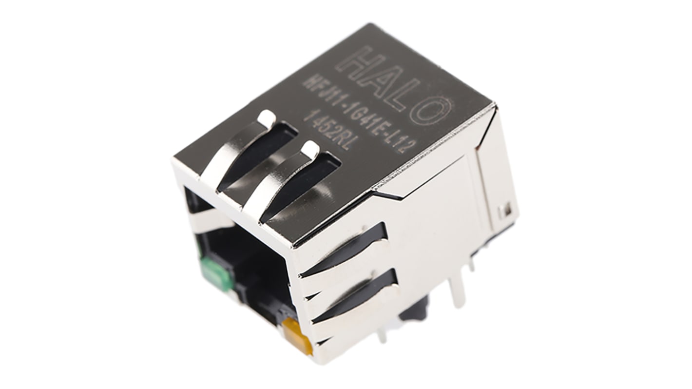 Halo Electronics FastJack Series Female RJ45 Connector, UTP Shield Straight 1 Port