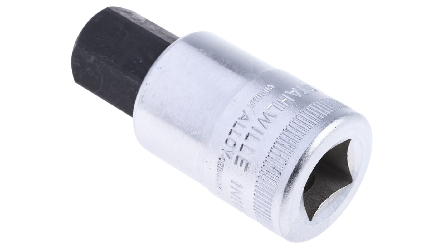 STAHLWILLE 1 2 in Drive Bit Socket Hex Bit 17mm 60 mm Overall Length