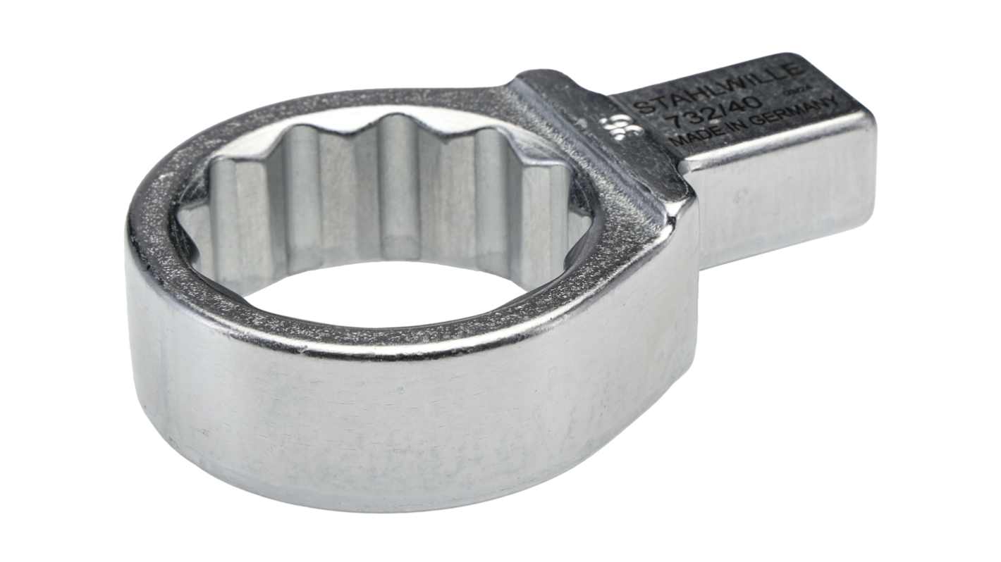 STAHLWILLE 5822 Series Round Spanner Head, 36 mm, 14 x 18mm Insert, Chrome Finish