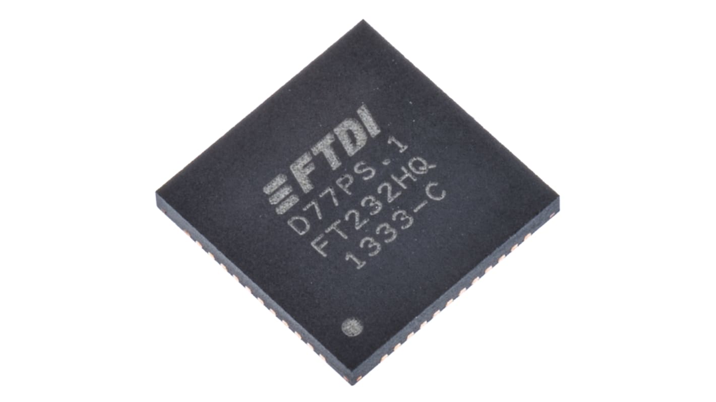 FTDI Chip Multiprotocol Transceiver 48-Pin QFN, FT232HQ-REEL