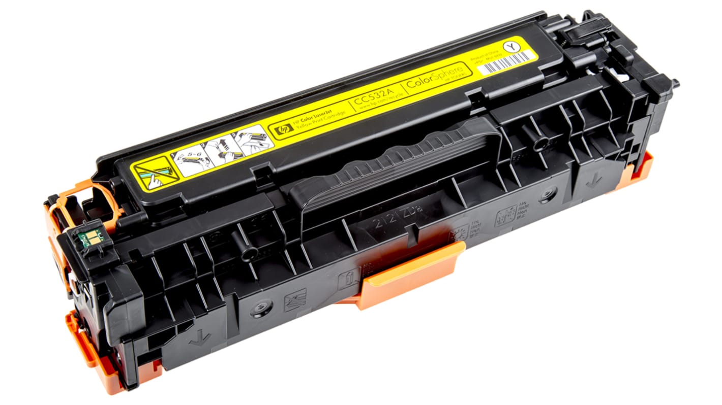 Hewlett Packard CC532A Yellow Toner Cartridge,  HP Compatible