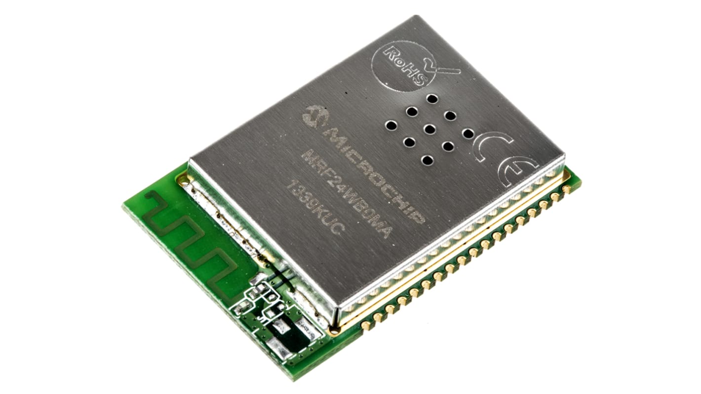 Moduł WiFi MRF24WB0MA/RM, IEEE 802,11, WEP, WPA2-PSK, WPA-PSK, SPI, 2.7 to 3.6V, Microchip