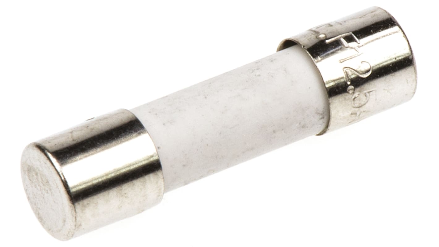 Littelfuse 12.5A F Ceramic Cartridge Fuse, 5 x 20mm