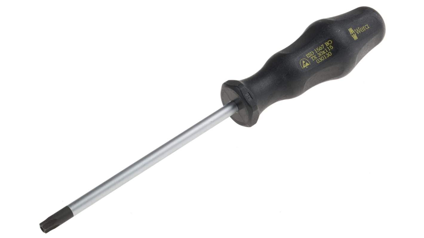 Wera Tamperproof Torx, T30 Tip, 115 mm Blade, 213 mm Overall