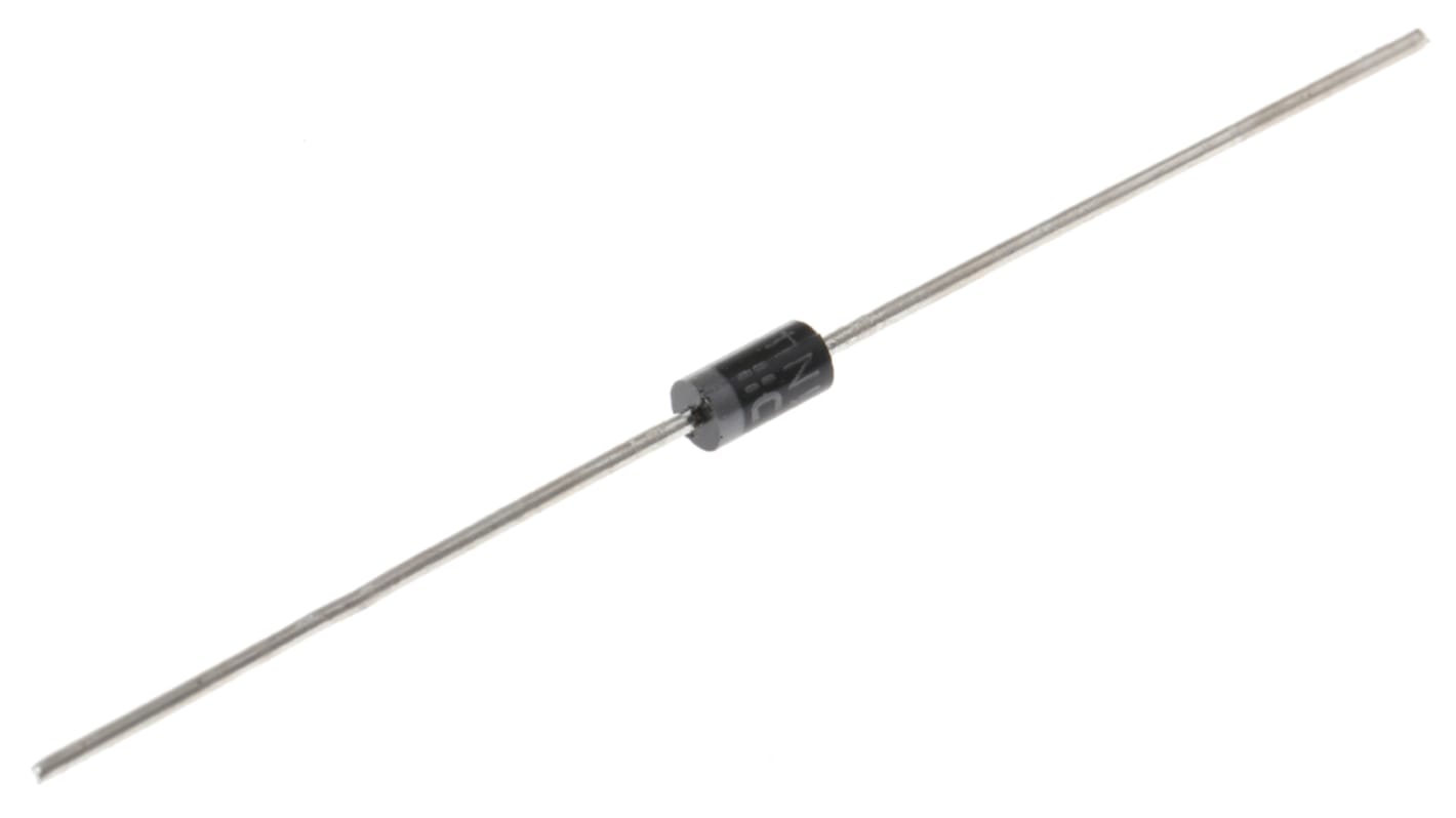 DiodesZetex 1N4004 THT Diode, 400V / 1A, 2-Pin DO-41