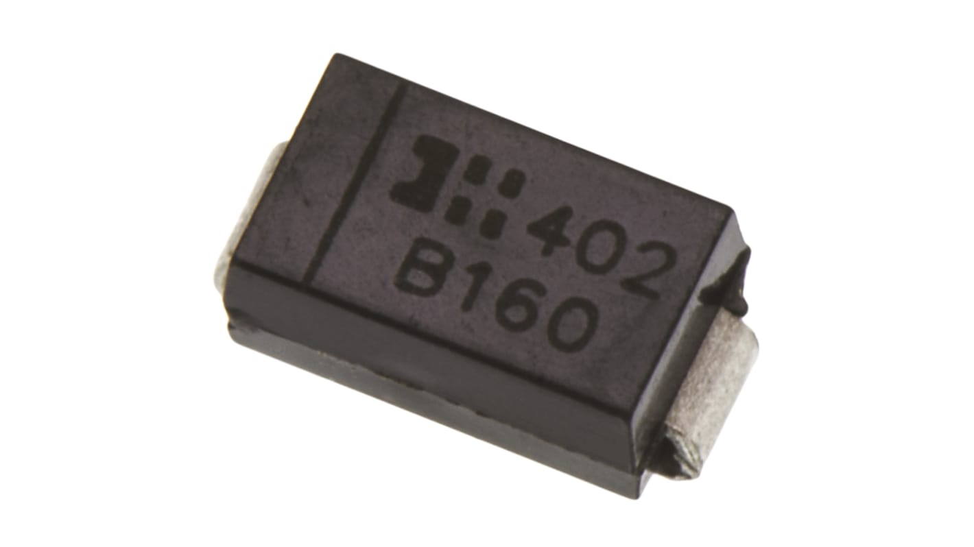 Diodes Inc 60V 1A, Schottky Diode, 2-Pin DO-214AC B160-13-F
