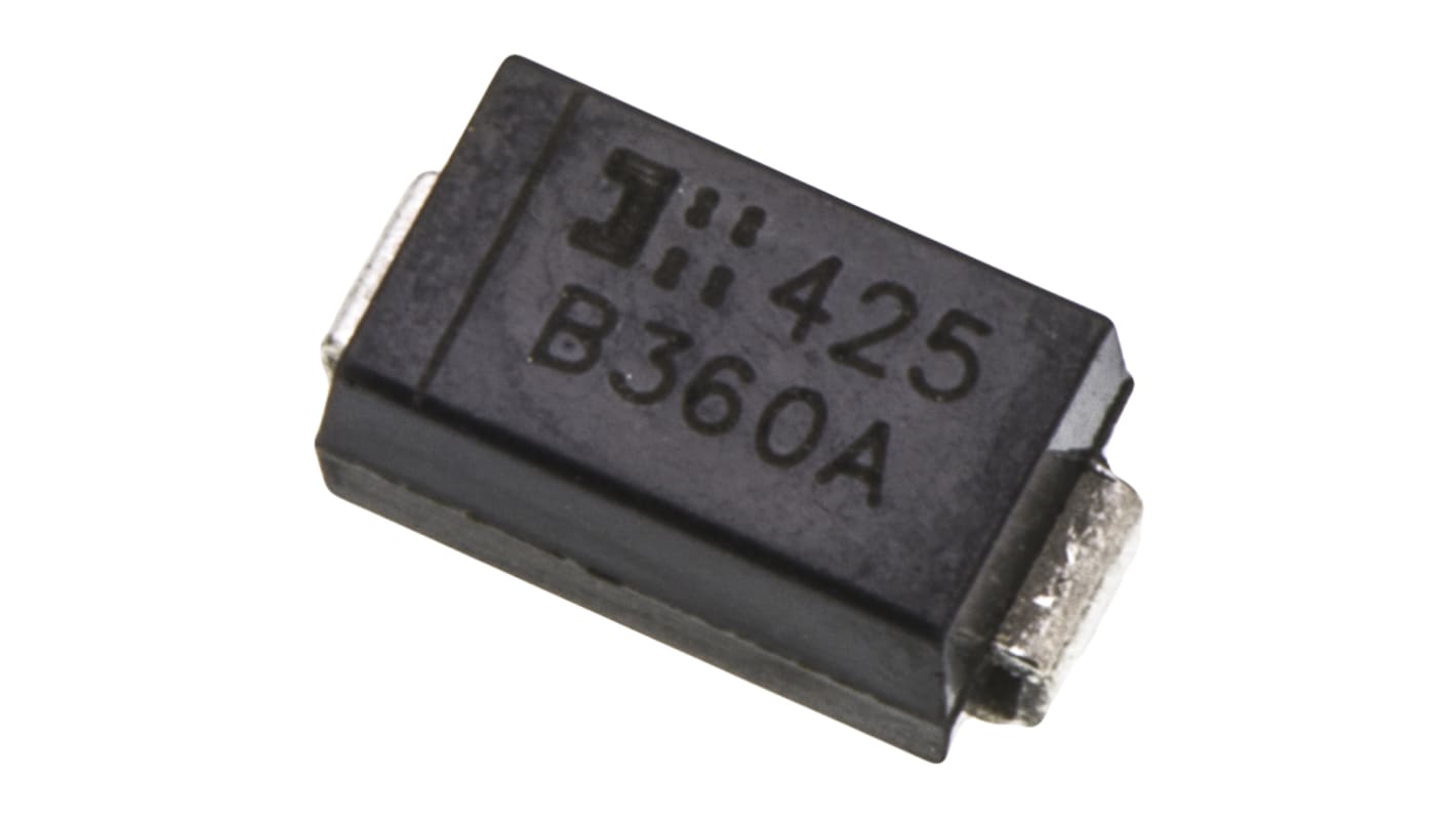 Diodes Inc B360A-13-F Diode, 60V Schottky barriere, 3A, 2-Pin DO-214AC (SMA) 700mV