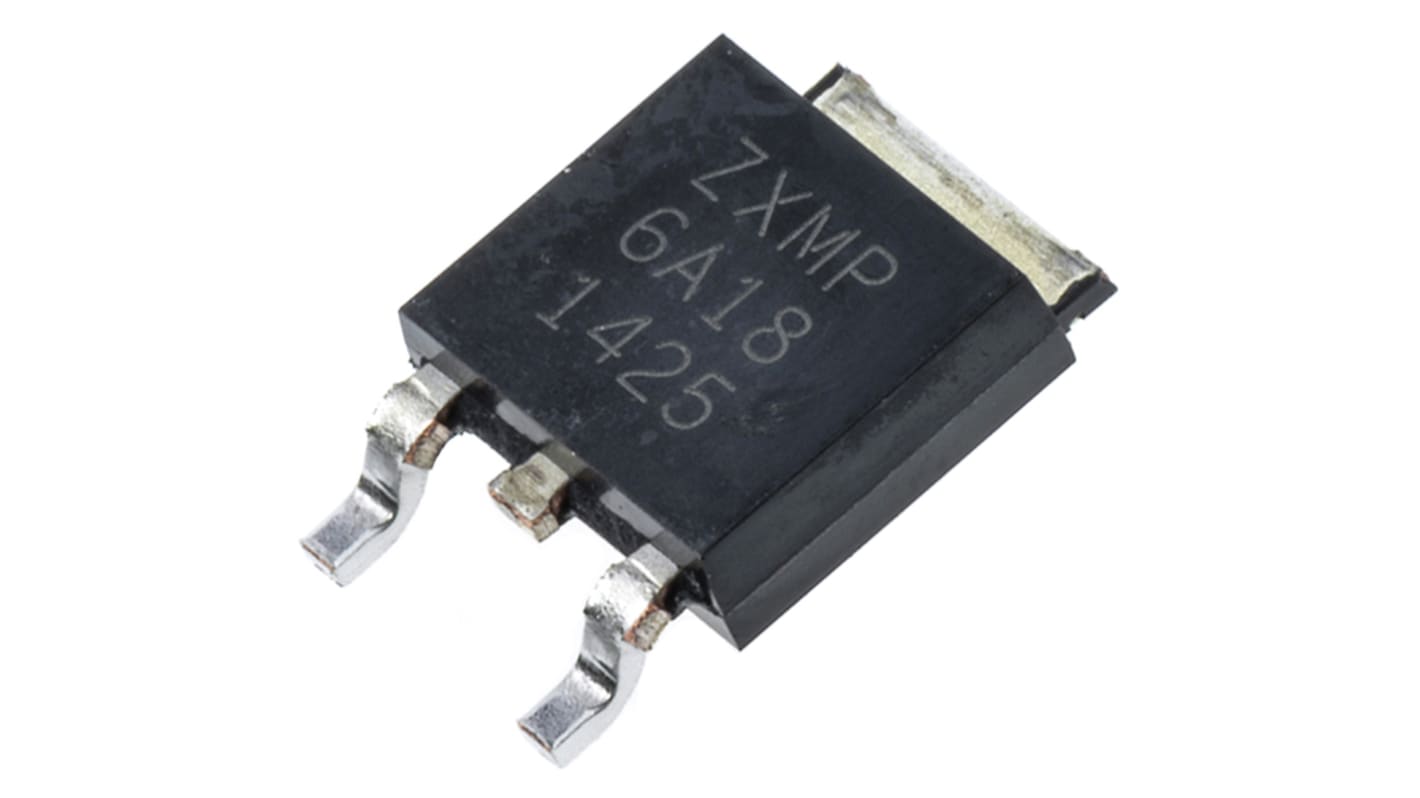 Diodes Inc P-Channel MOSFET, 10.4 A, 60 V, 3-Pin DPAK ZXMP6A18KTC
