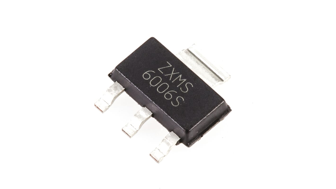 Diodes Inc IntelliFET N-Channel MOSFET, 2.8 A, 60 V, 3-Pin SOT-223 ZXMS6006SGTA