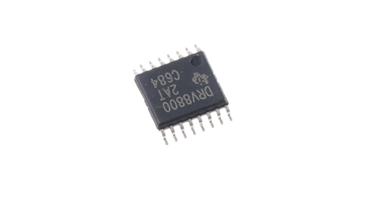 Texas Instruments Motor Driver IC DRV8800PWP, 1.8A, 3.8W, HTSSOP, 16-Pin, DC Bürstenmotor, Vollbrücke