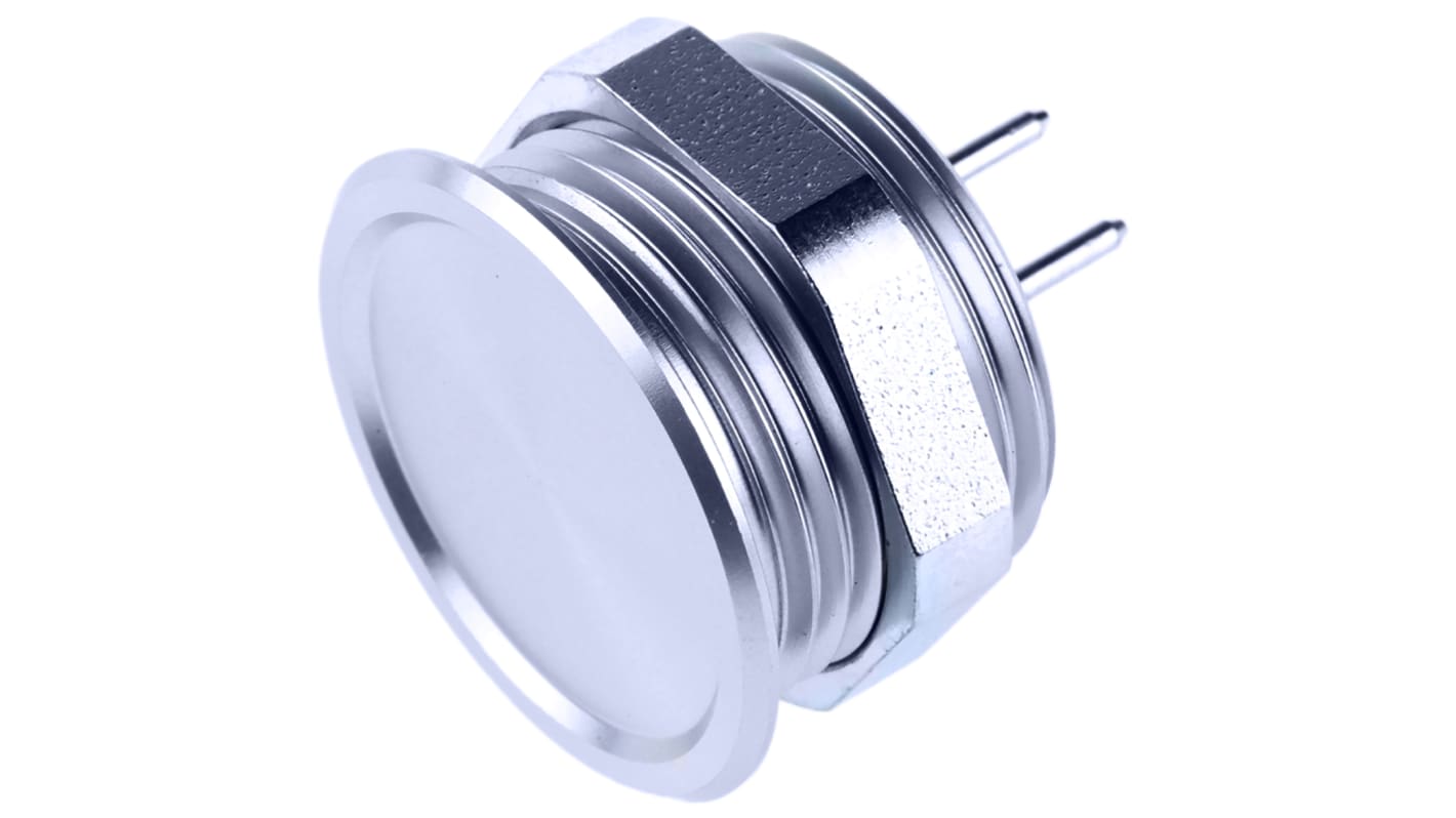 Interruptor piezo, 100 mA SPST, Terminales de Orificio Pasante IP67, IP69K, Color Natural, -40 → +85°C