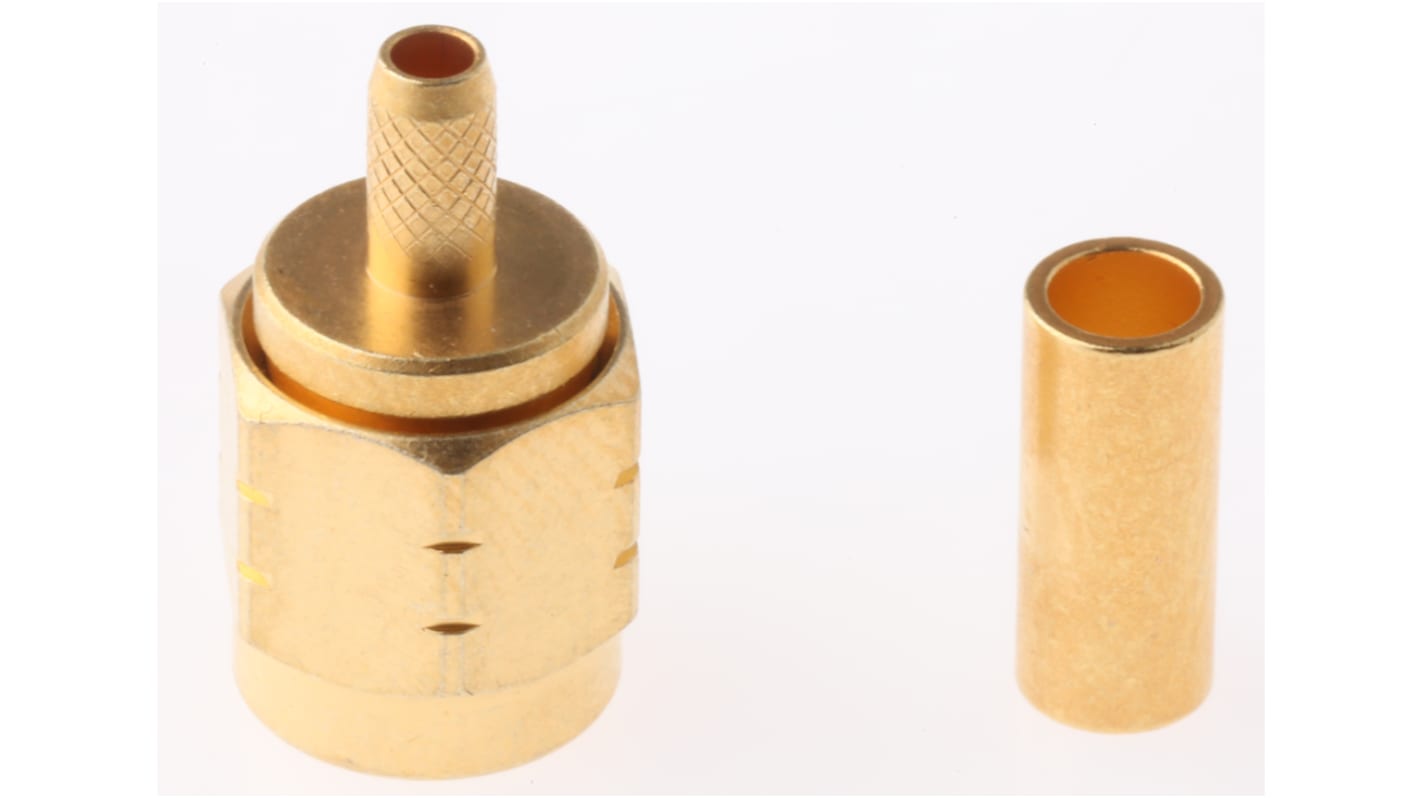 RS PRO, Plug Cable Mount SMA Connector, 50Ω, Crimp Termination, Straight Body
