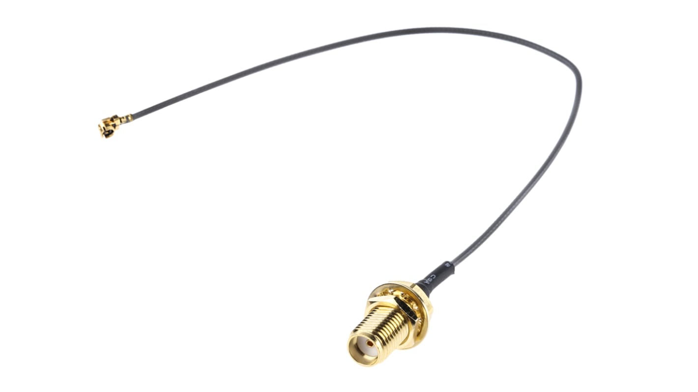 RS PRO Right Angle 50Ω RF Adapter SMT Plug to SMA Socket 6GHz