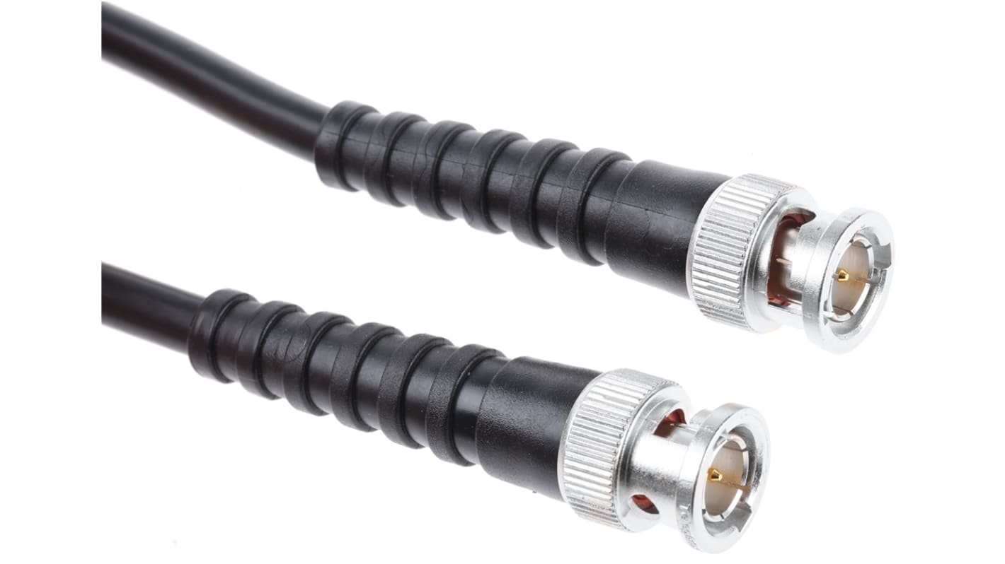 Telegartner Male BNC to Male BNC, 1.5m, RG59B/U Coaxial, Terminated75 Ω