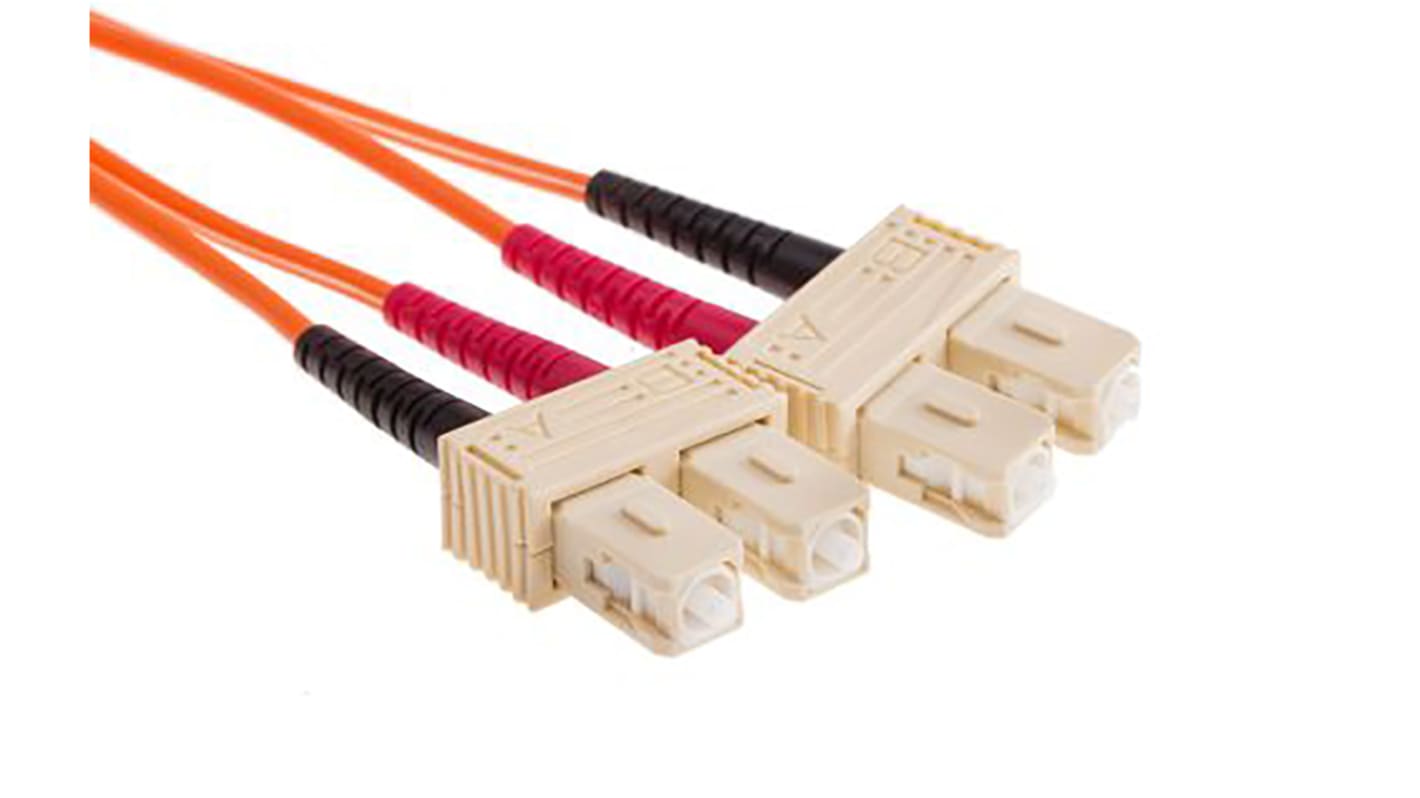 RS PRO Száloptikás kábel, Ø62.5/125μm, SC - SC, 50m, Multimódusú