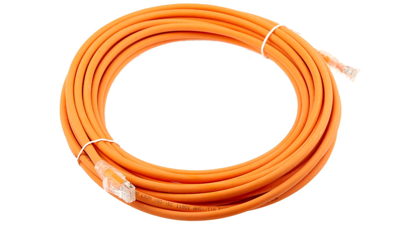 Kabel Ethernet Cat6 długość 10m Z zakończeniem RS PRO LSZH