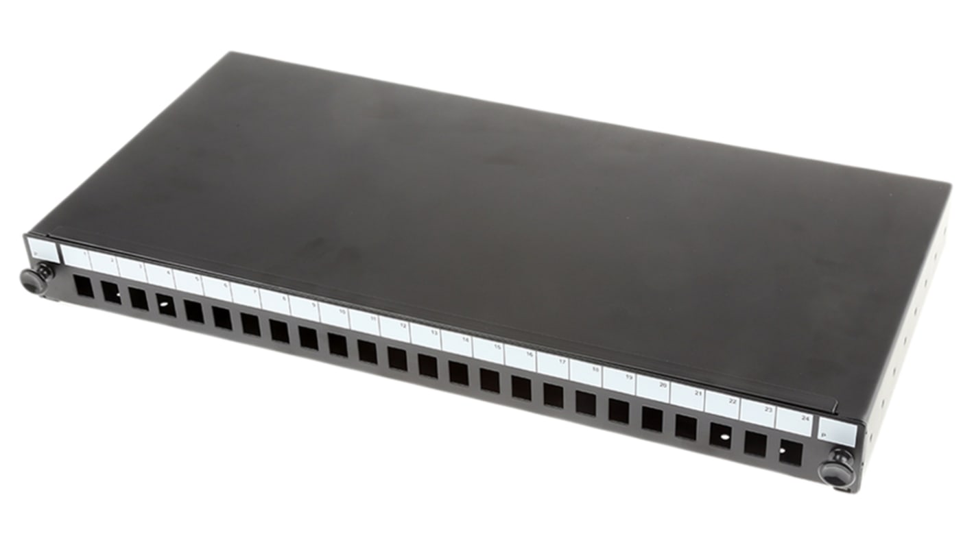 RS PRO 24 Port SC Single Mode Simplex Fibre Optic Patch Panel