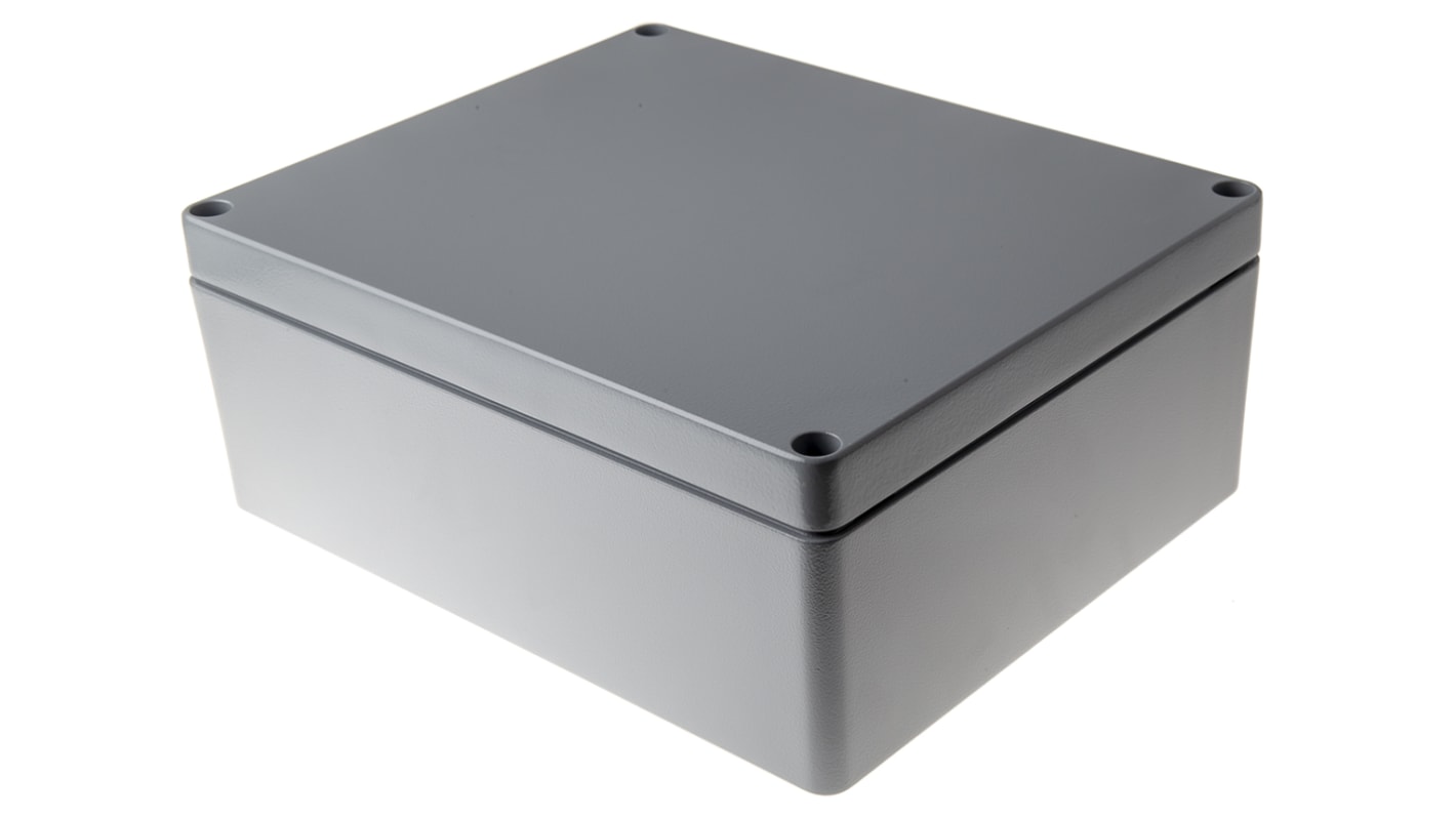 Contenitore Fibox in Alluminio 280 x 230 x 110mm, col. Grigio, IP68