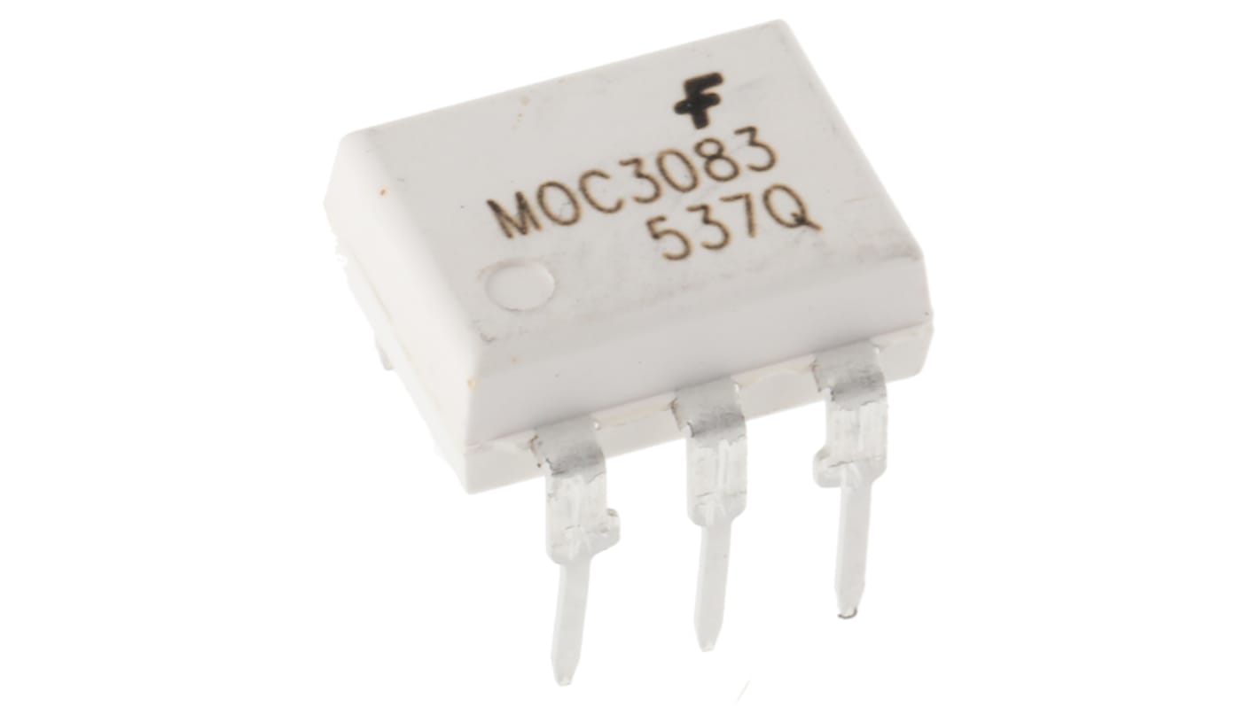 onsemi, MOC3083M DC Input Triac Output Optocoupler, Through Hole, 6-Pin DIP