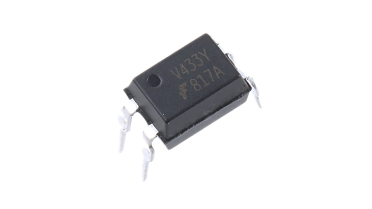 Transoptor FOD817A300 z tranzystorem 1-kanałowy DC DIP 4 onsemi