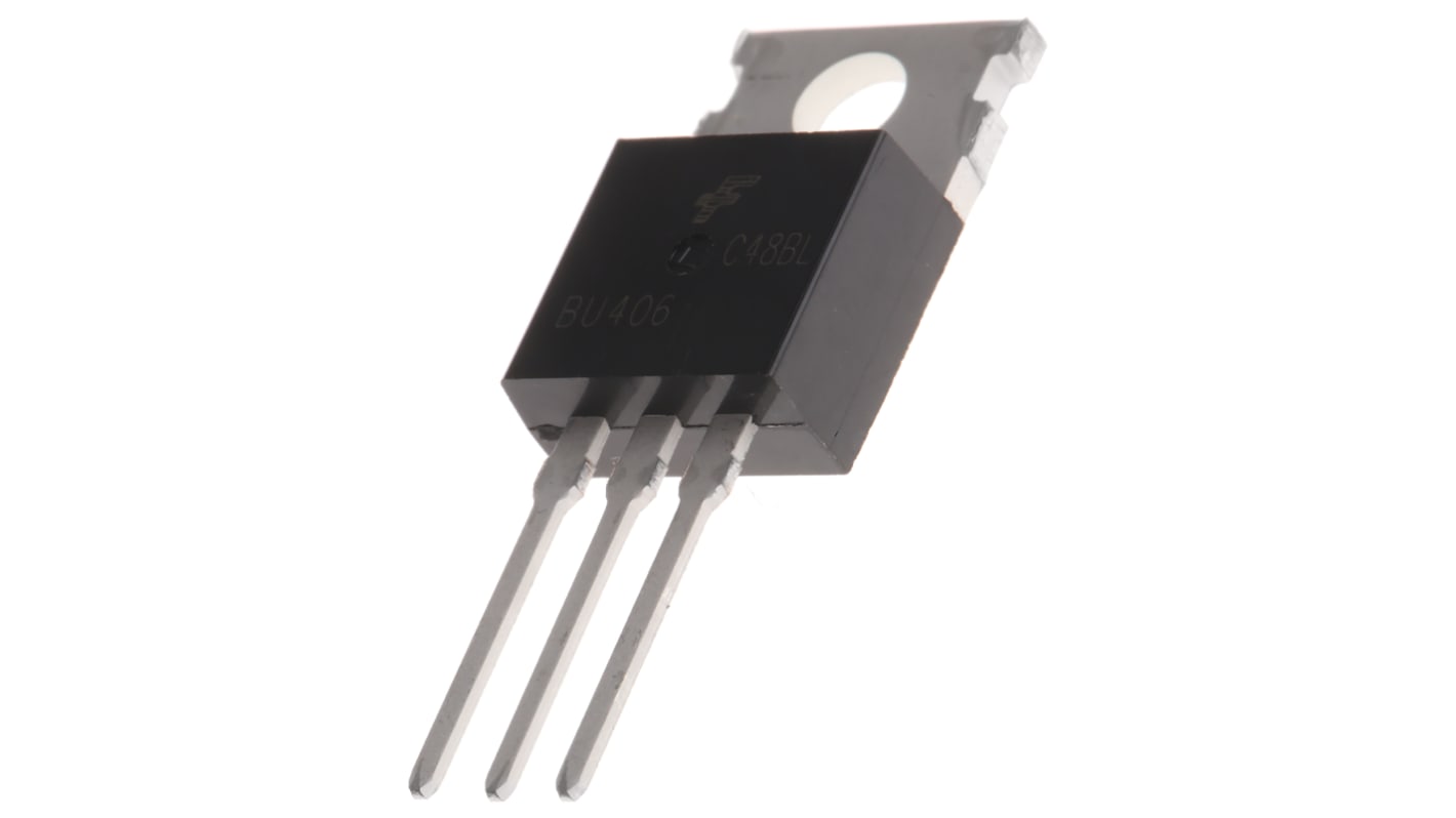 onsemi BU406TU NPN Transistor, 7 A, 200 V, 3-Pin TO-220
